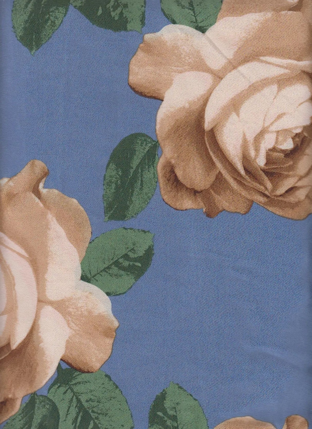 1 Yard Satin Floral Print Fabric, 58/59'' Wide 100% Polyester