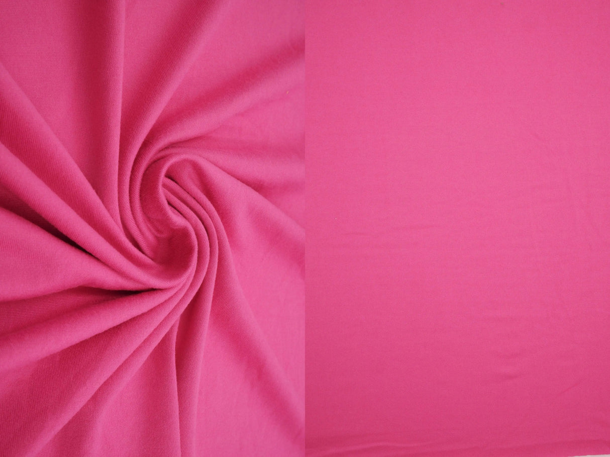 1 Yard Solid DTY Brushed Knit Fabric, 58/60'' Wide Polyester Spandex Blend