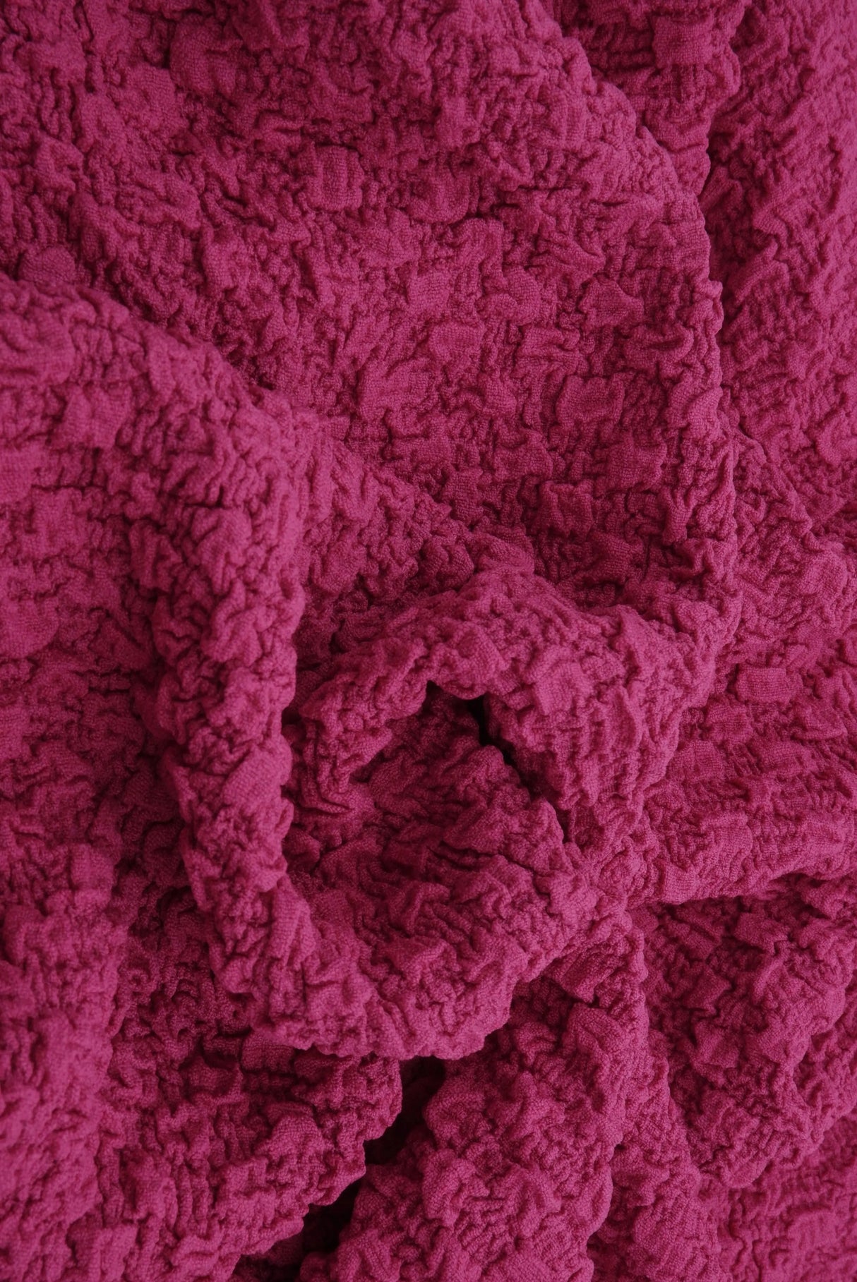 1 Yard Textured Cauliflower Jacquard Knit Fabric 59/60 Inch Wide Ultra Plush Heavyweight Material for Cozy Loungewear & Upholstery