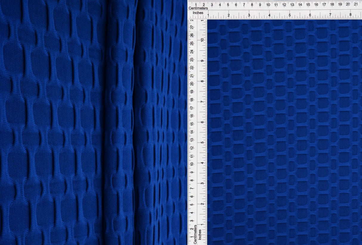 1 Yard Polyester Spandex Honeycomb Knit Solid Fabric 58/60" Width