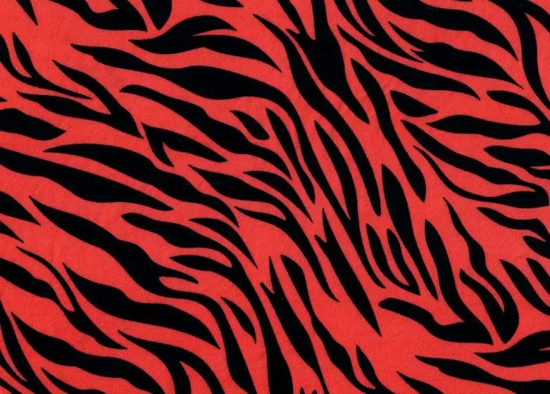 Zebra Print Brushed DTY Knit Stretch Fabric 58/60" Wide