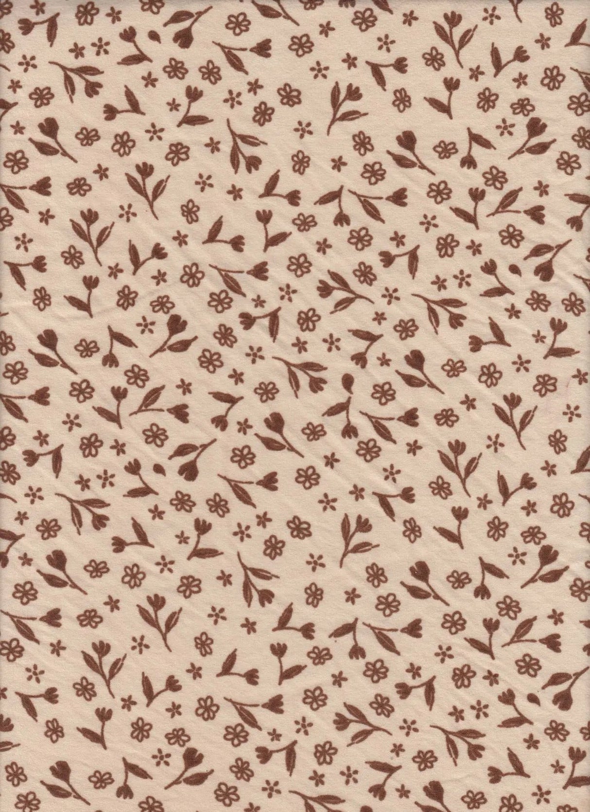 1 Yard DTY Brushed Ditsy Print Knit Fabric, 58/60'' Wide Polyester Spandex Blend