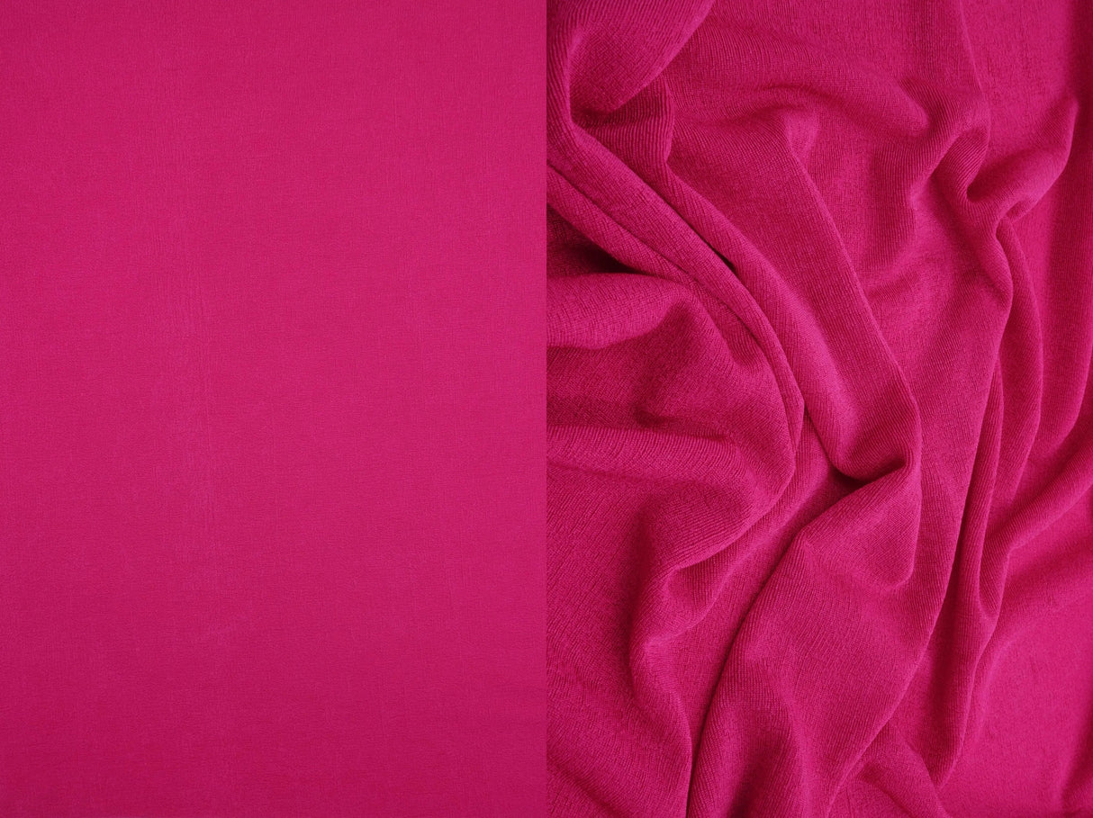 1 Yard Slinky Rib 1x1 Solid Knit Fabric 240 GSM, 52/54'' Wide Polyester Spandex Blend