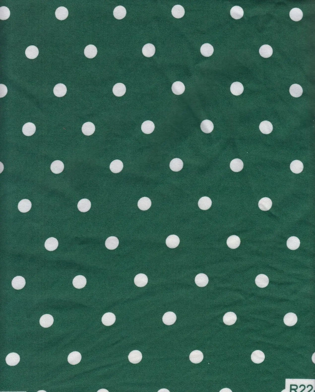 1 Yard DTY Brushed Polka Dots Print Fabric 170 GSM Polyester Spandex Blend 58/60" Width