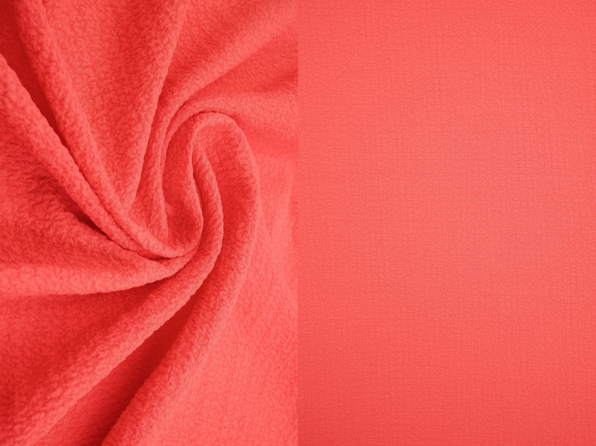 1 Yard Solid Popcorn Woven Fabric, 56/57? Wide Polyester Spandex Blend