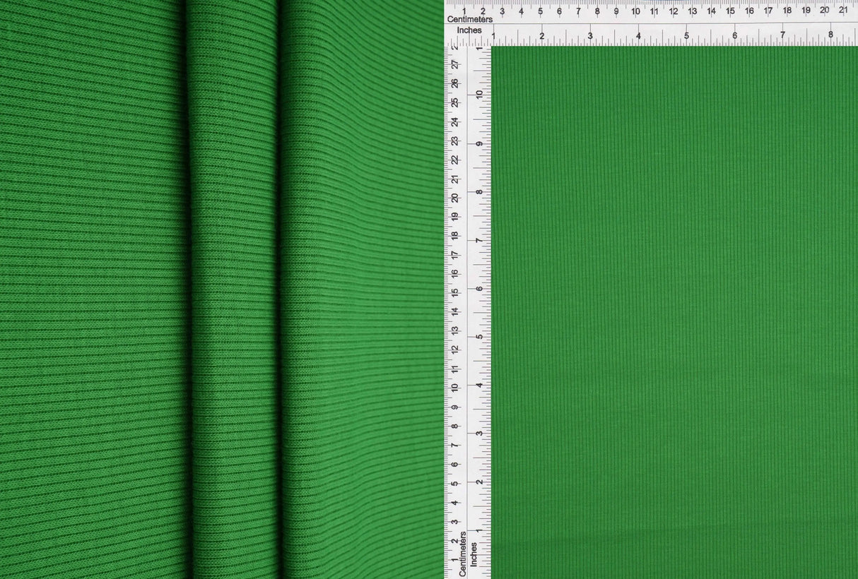 1 Yard Rib 2x1 Solid Knit Fabric, 54/56'' Wide Polyester Spandex Blend