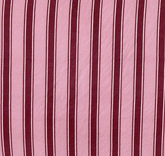 Vertical Stripe Fabric DTY Brushed Knit Soft Stretch 58/60" Wide