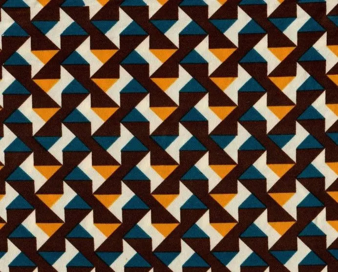 1 Yard DTY Geo Print Knit Fabric Soft Stretch Polyester Spandex, 58/60” Wide