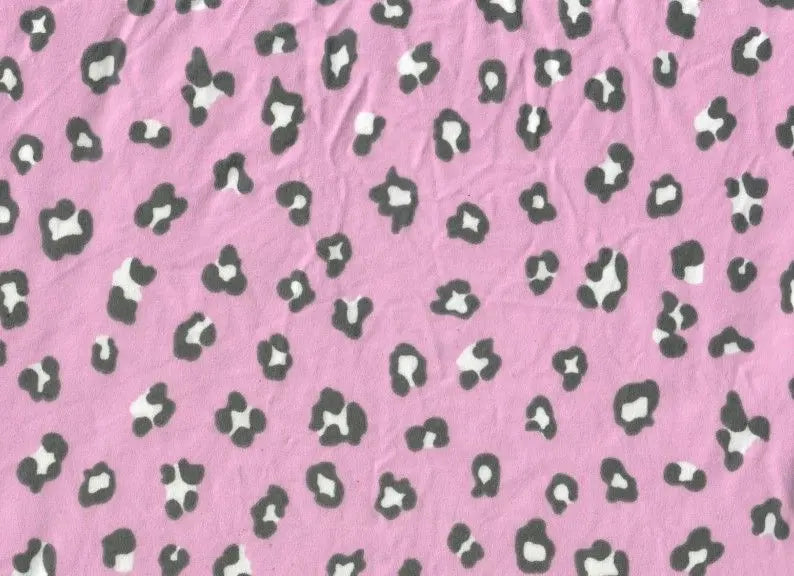 1 Yard Brushed DTY Animal Print Knit Fabric 170 GSM, 58/60'' Wide Polyester Spandex Blend