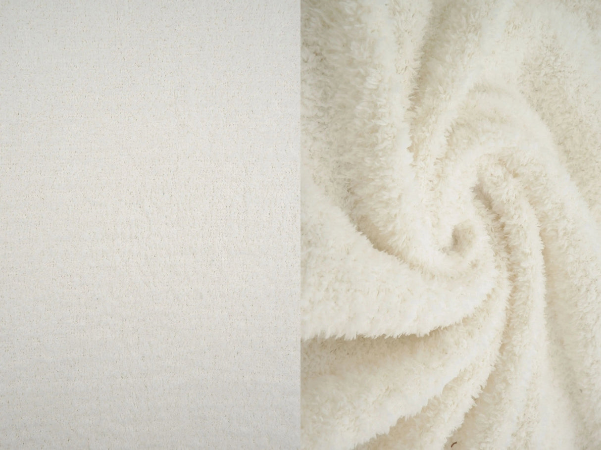 1 Yard Cozy Sweater Knit Fabric 270 GSM, 58/60'' Wide Polyester Spandex Blend