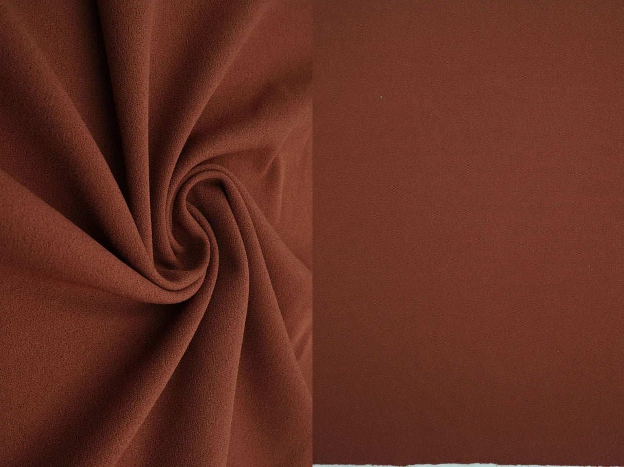 1 Yard Solid Techno Crepe Fabric, Heavy Stretch 58/60" Wide for Apparel