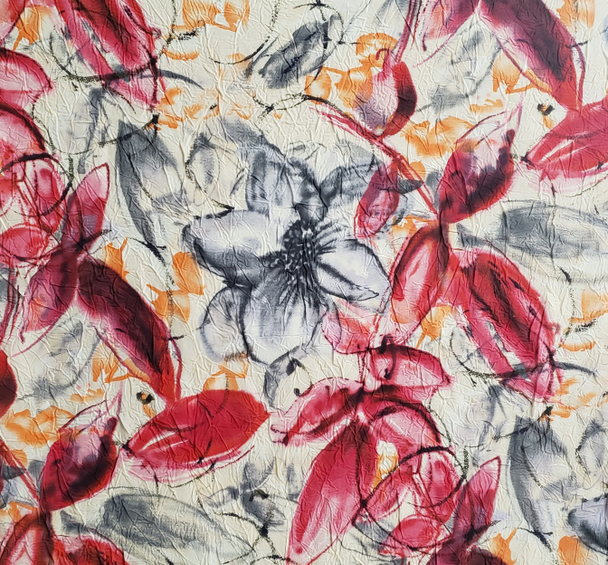 1 Yard Crushed Chiffon Fabric Lightweight Sheer Polyester with Soft Drape, 54" Wide