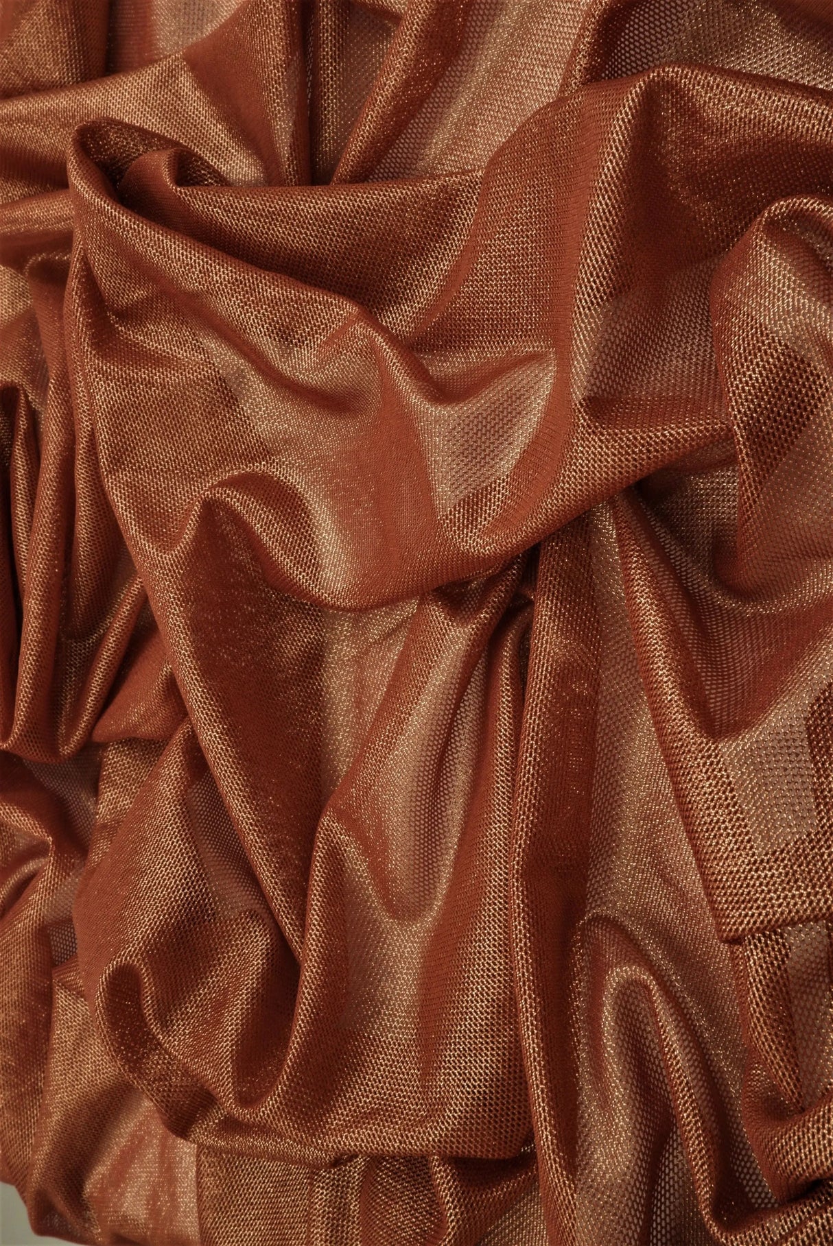 1 Yard Foil Mesh Knit Fabric, 58/60'' Wide Polyester Spandex Blend