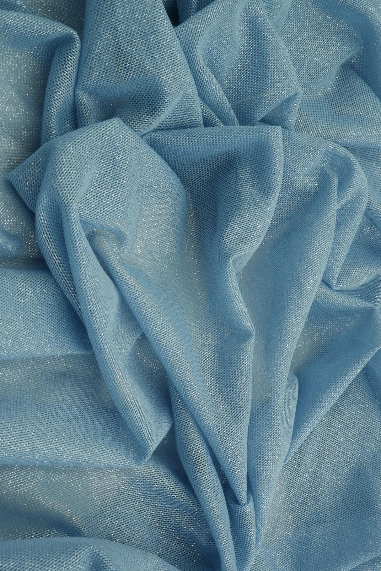 1 Yard Foil Mesh Knit Fabric, 58/60'' Wide Polyester Spandex Blend