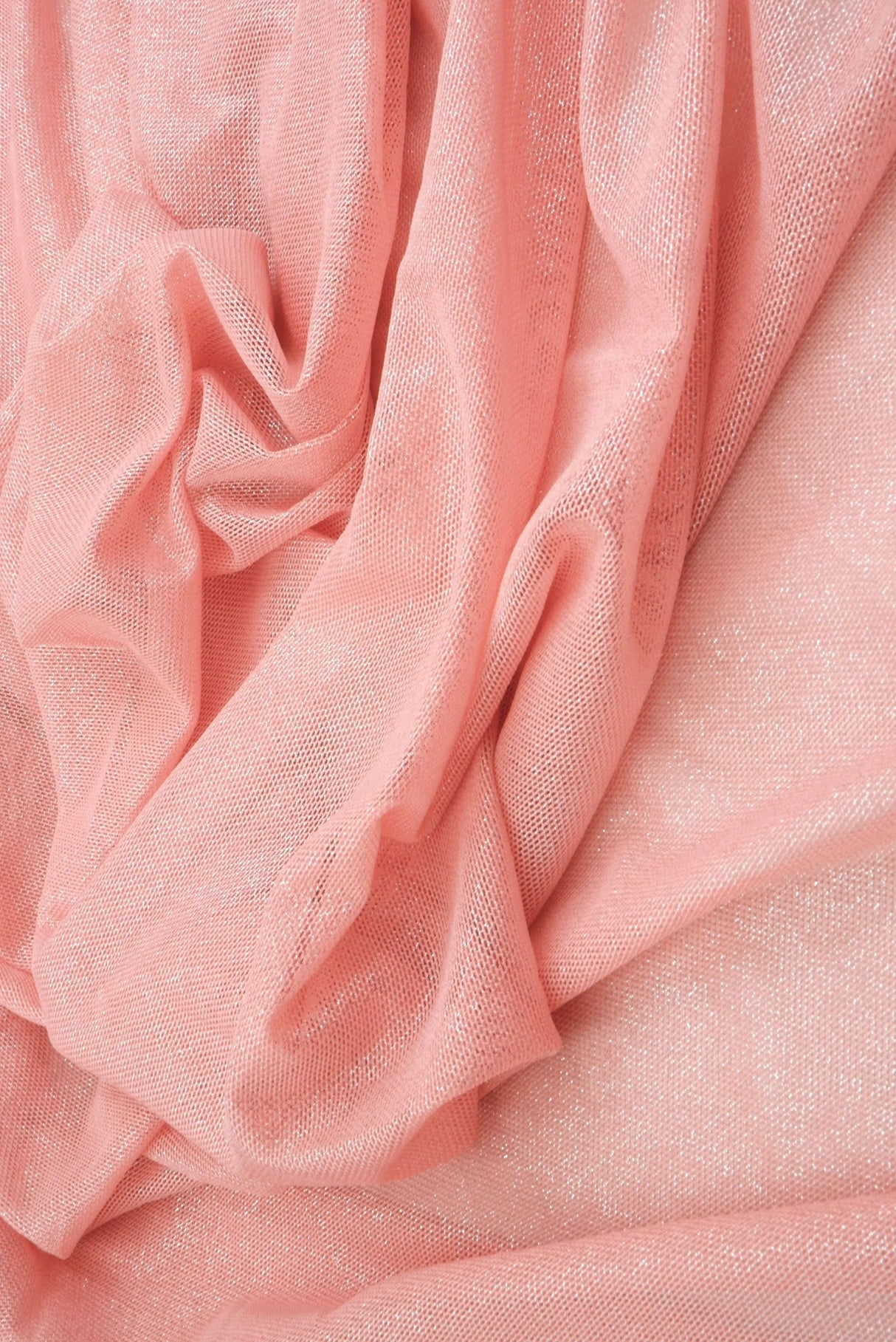 1 Yard Foil Mesh Knit Fabric, 58/60'' Wide Polyester Spandex Blend