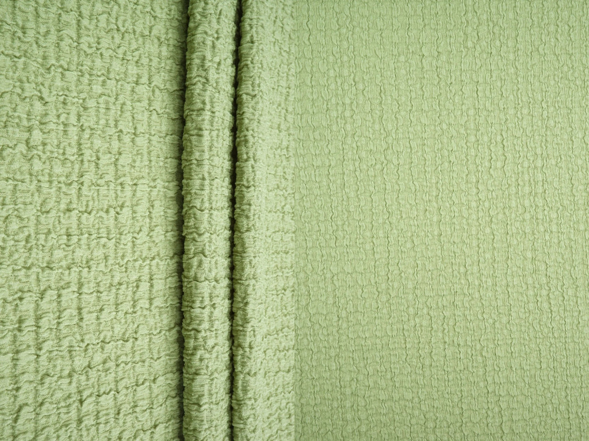 Waffle Crepe Woven Fabric, Stretch Textured Home Decor Material 58/59" Wide