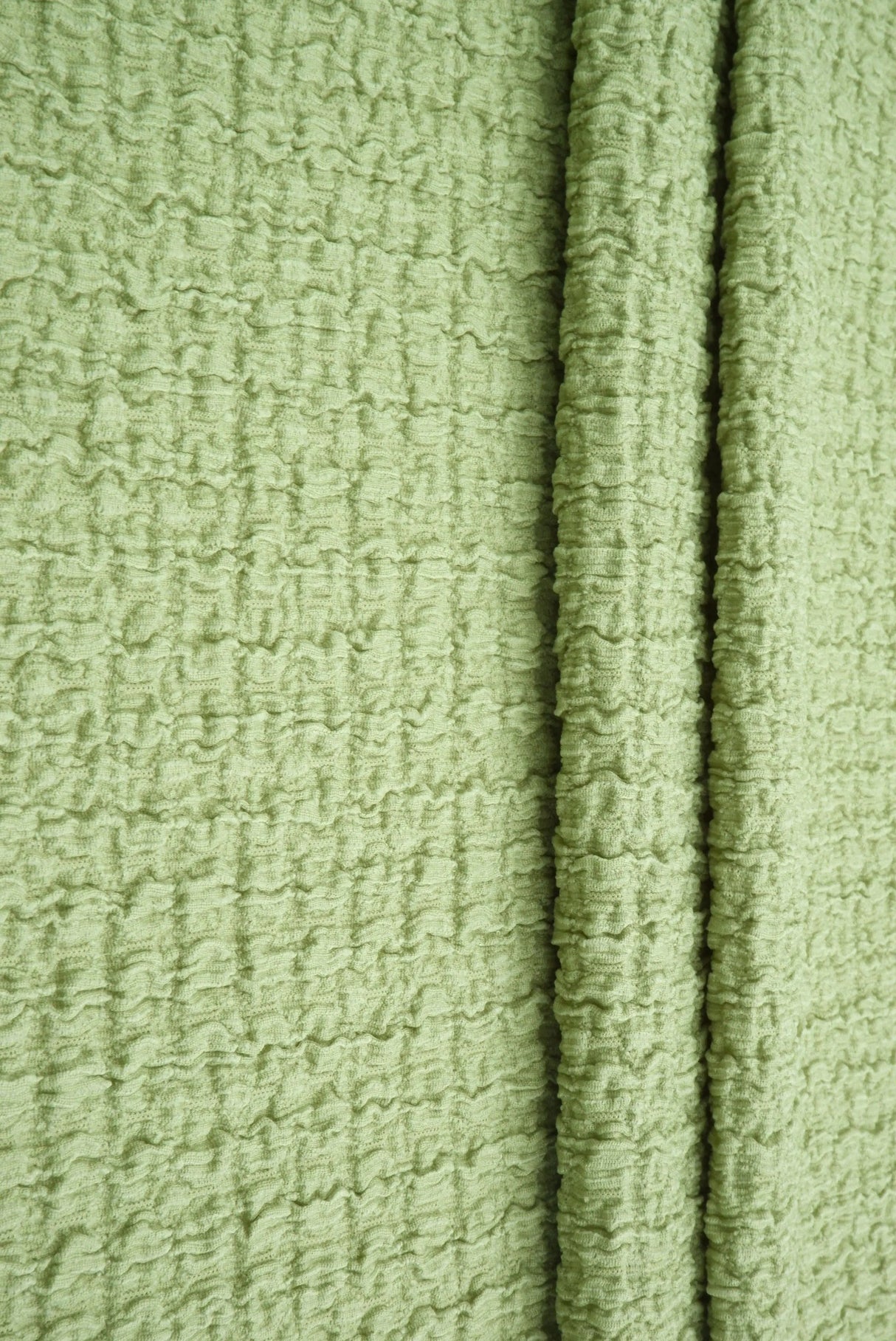 Waffle Crepe Woven Fabric, Stretch Textured Home Decor Material 58/59" Wide