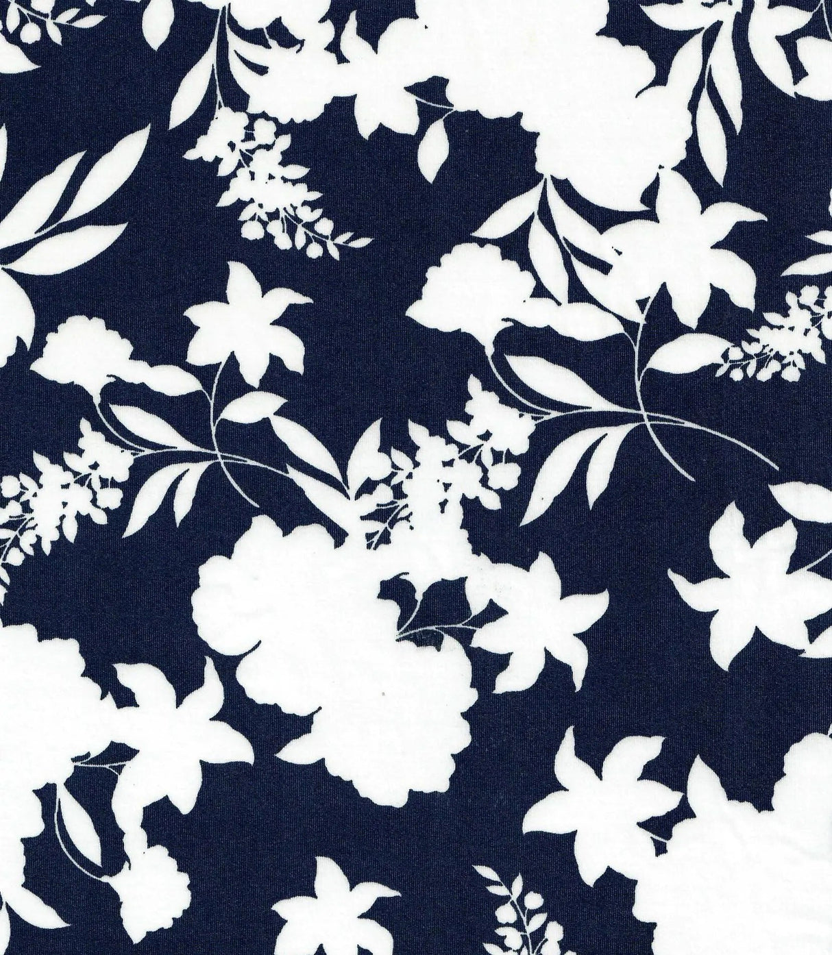 1 Yard DTY Floral Print Fabric 190 GSM Polyester Spandex Blend 58/60" Width