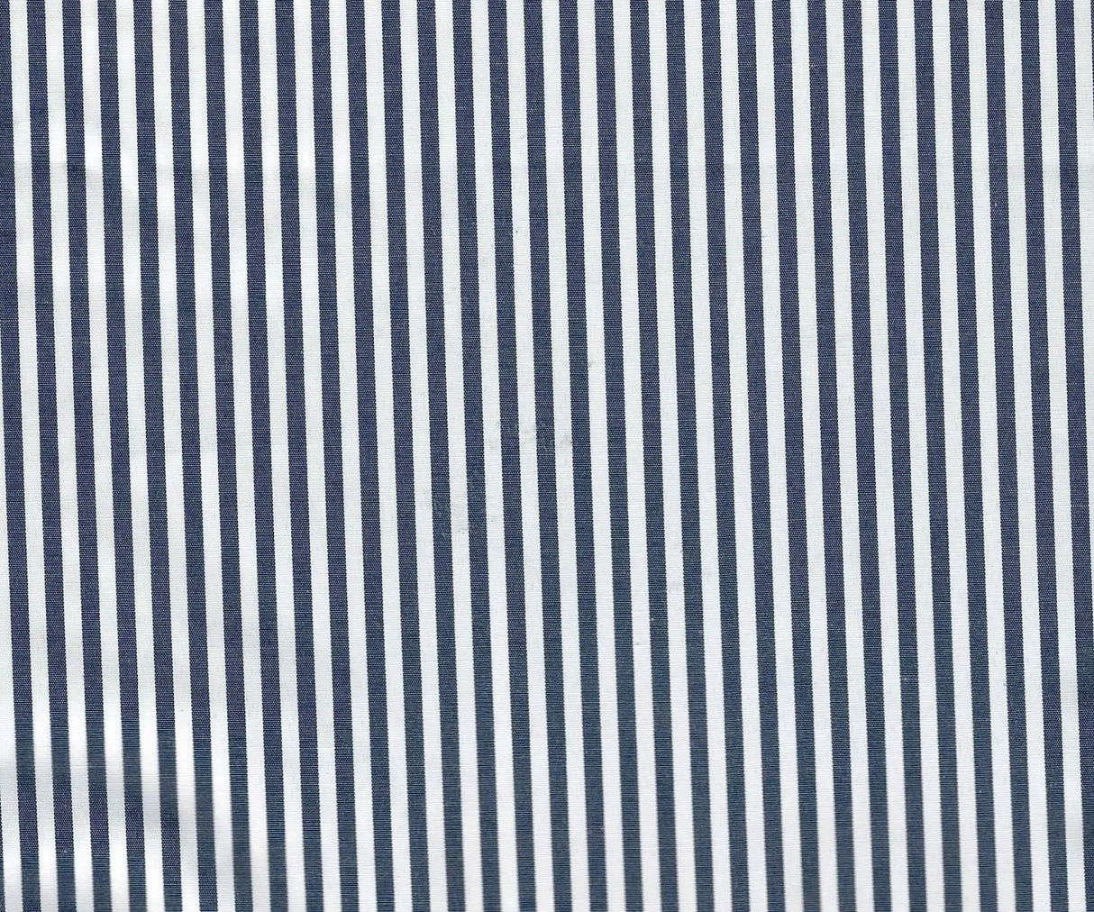 Striped Poplin Woven Fabric Lightweight Poly Cotton, 1/4" Stripe & 57/58" Wide