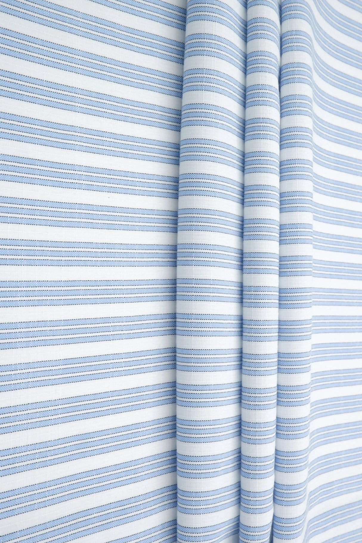 Triple Stripe Poplin Woven Fabric Poly Rayon Blend, 57/58" Wide