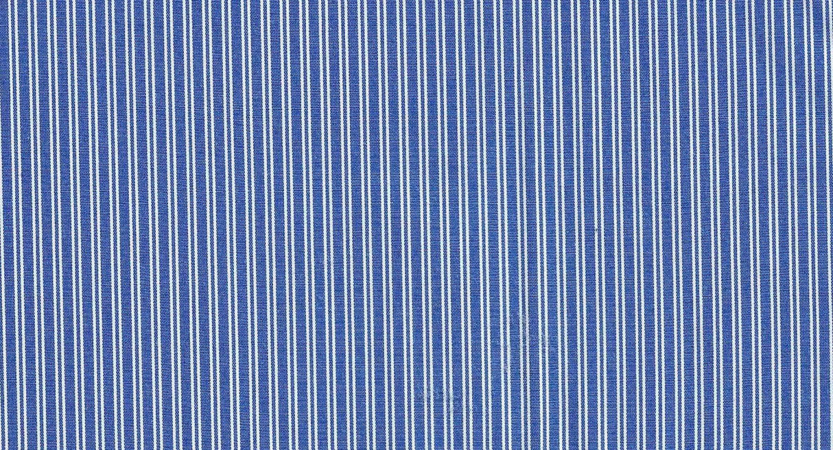 Pinstripe Poplin Woven Fabric Poly Cotton Blend, 57/58" Wide