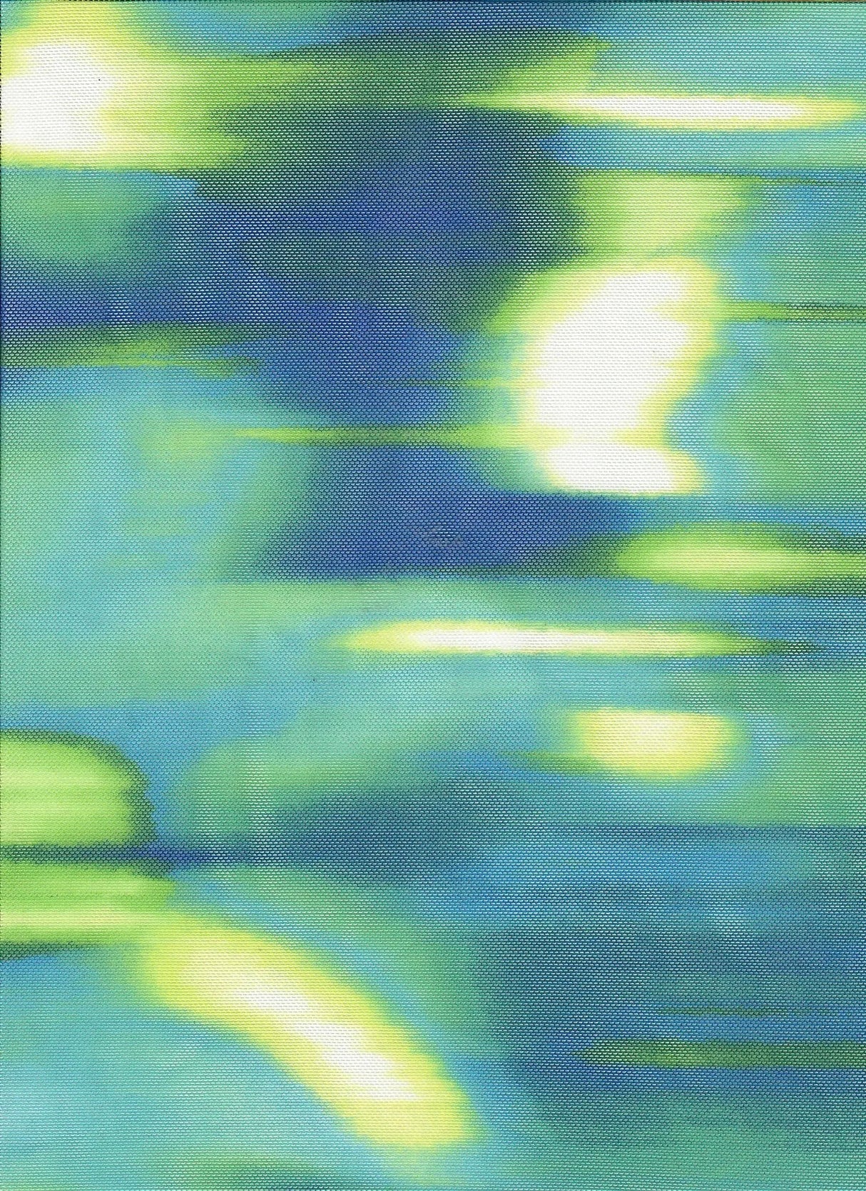 1 Yard Teal Tie Dye Digital Mesh Knit Fabric, 54'' Wide Polyester Spandex Blend