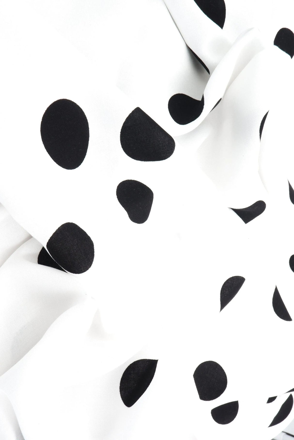 1 Yard Rayon Challis Polka Dot Print Fabric, 54'' Wide 100% Rayon