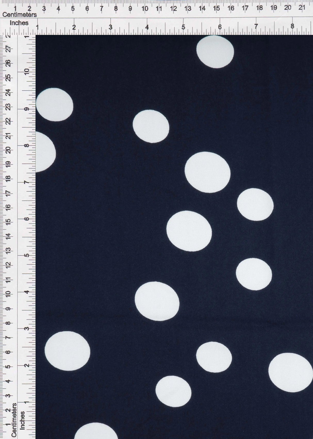 1 Yard Rayon Challis Polka Dot Print Fabric, 54'' Wide 100% Rayon