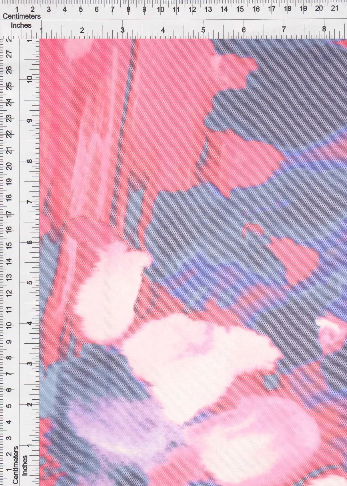 1 Yard Polyester Spandex 80 GSM Mesh Digital Tie Dye Print Fabric Lightweight 54" Width