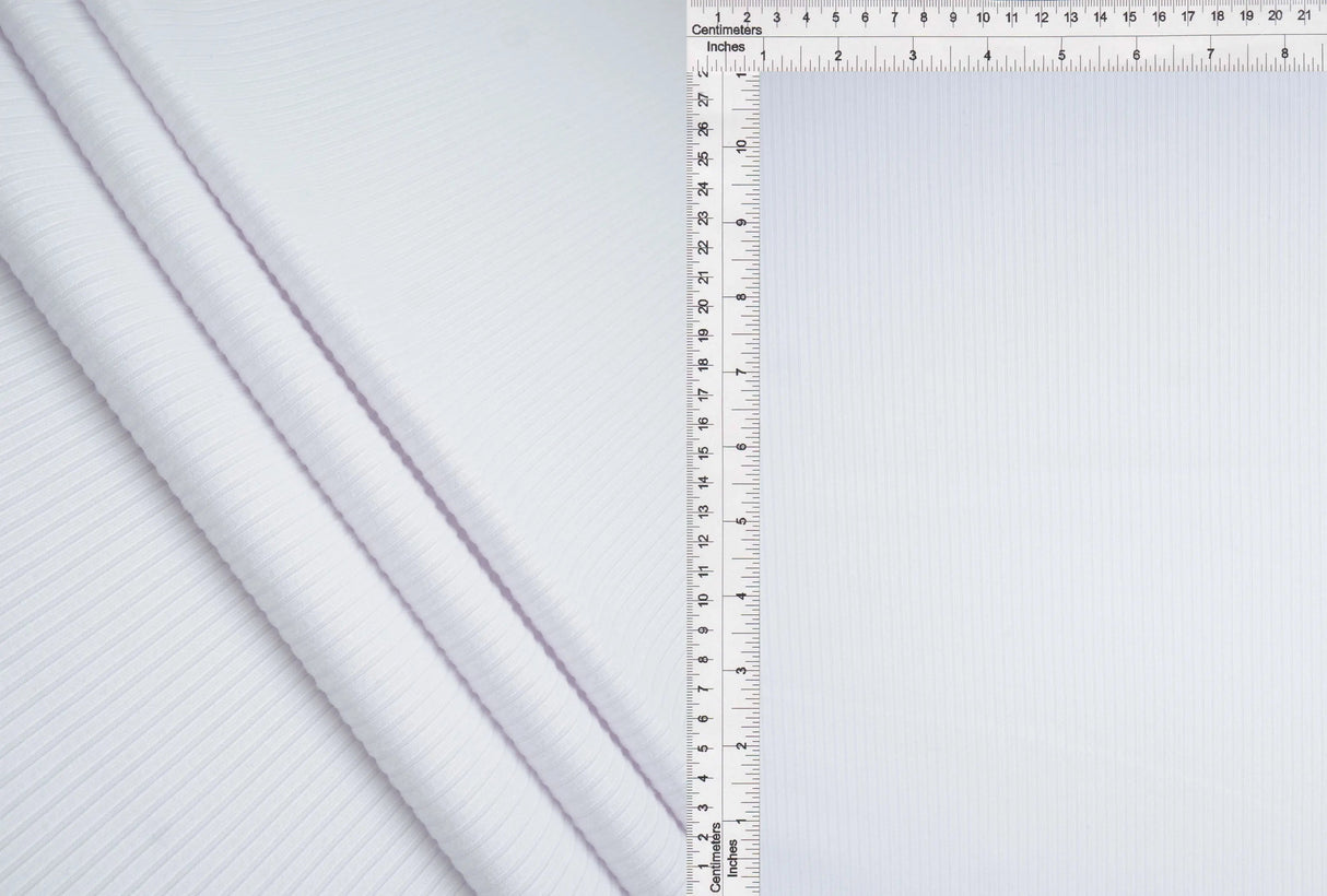 Soft & Stretchy Rib Knit Fabric 58/60" Width, Perfect for Casual & Activewear
