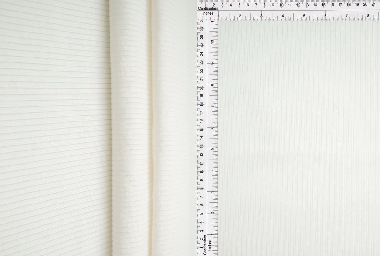 1 Yard Super Heavy Rib Solid Fabric 425 GSM Rayon Spandex Blend 50" Width