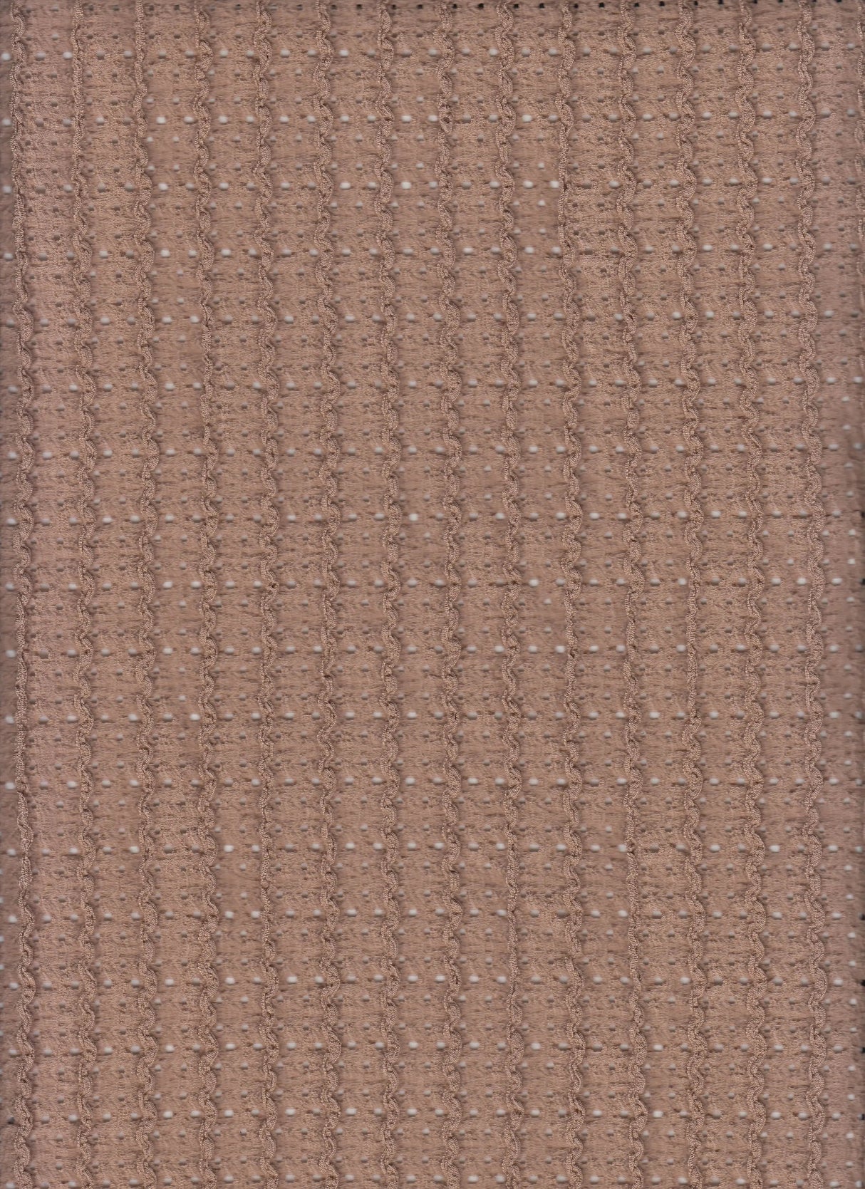 1 Yard Wave Knit Jacquard Solid Lace Fabric 185 GSM Polyester Spandex 58" Width