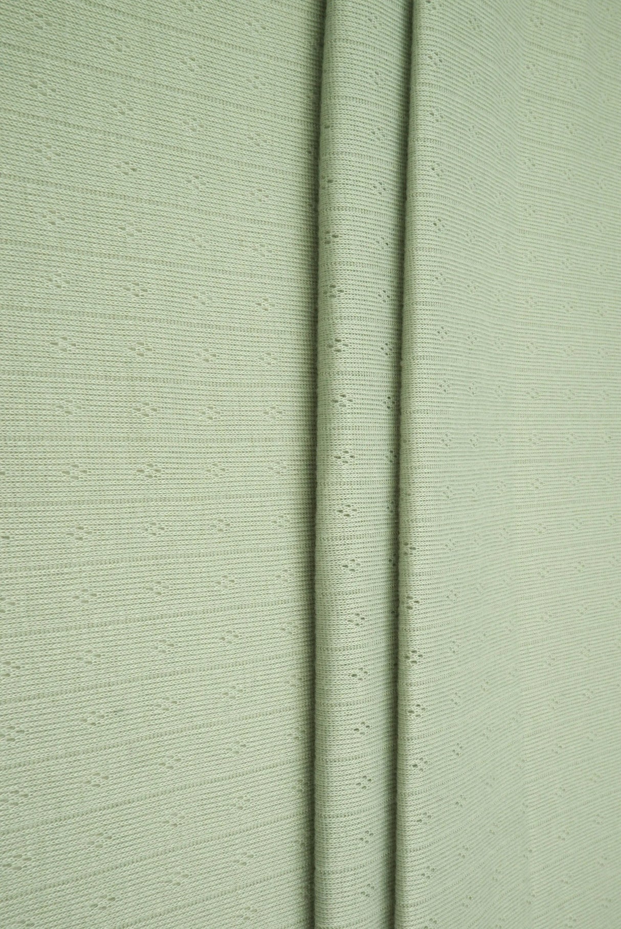 1 Yard Cotton Style Pointelle Rib Knit Jacquard Fabric Soft Rayon Poly Blend 68/70 Inch