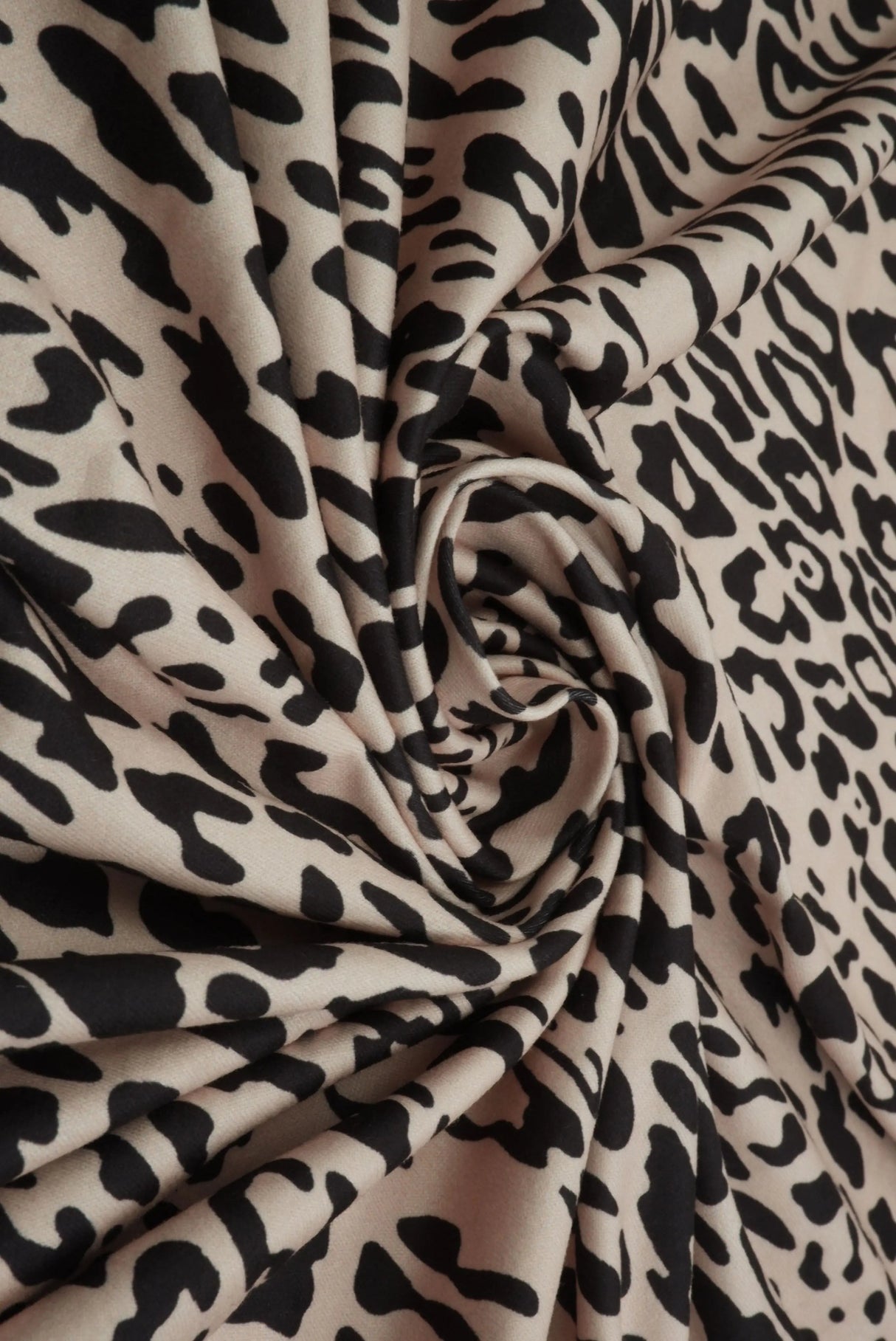 1 Yard DTY Brushed Animal Leopard Digital Print Fabric 170 GSM Poly Spandex 58/60" Width