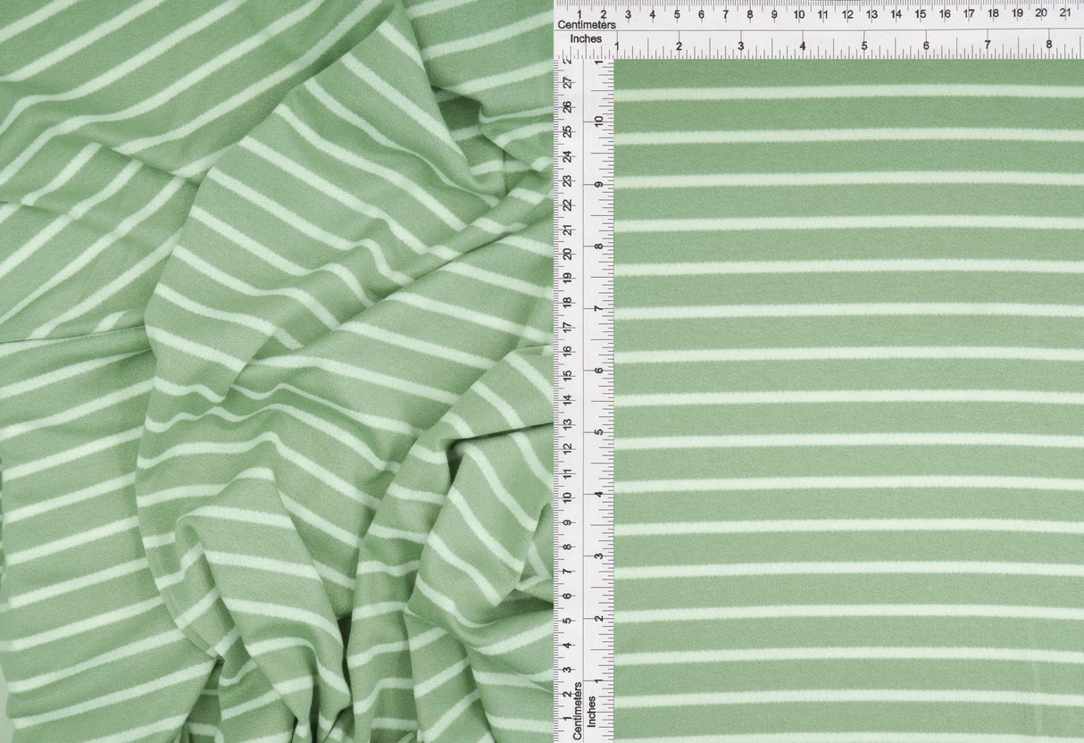 1 Yard Viscose Crepe Stripe Stretch Fabric with 1cm Line 58/60 Inch Wide