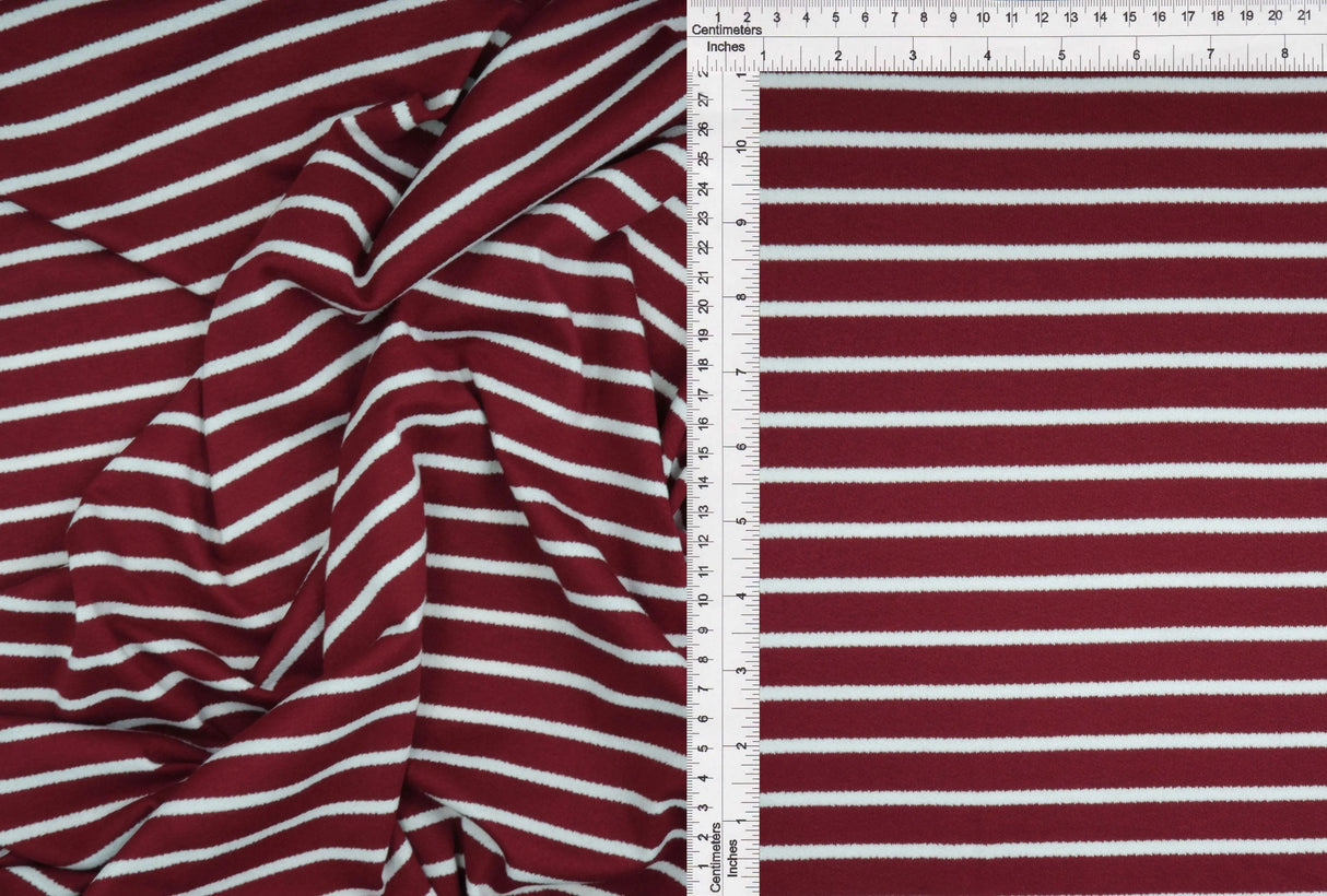 Striped Viscose Crepe Fabric 1 Yard Soft Draping Texture Lightweight 58/60" Wide