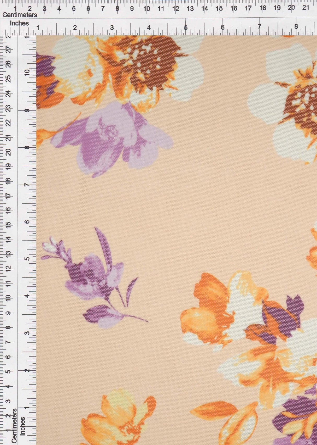1 Yard Mesh Digital Floral Print Fabric, 54'' Wide Polyester Spandex Blend