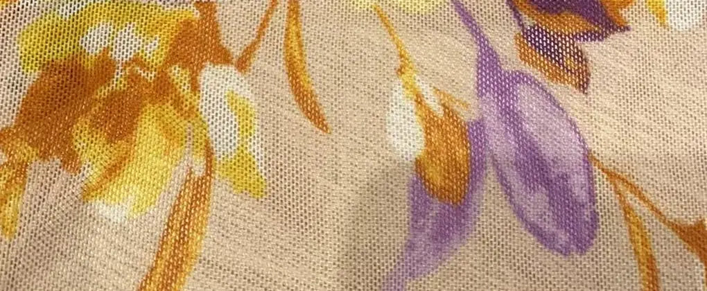Digital Floral Mesh Fabric Lightweight Stretch Sheer, 54” Wide for Fashion & Overlays