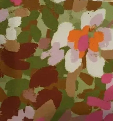 1 Yard Floral Print DTY Brushed Fabric Soft Stretch Polyester Spandex 58 Inch Wide