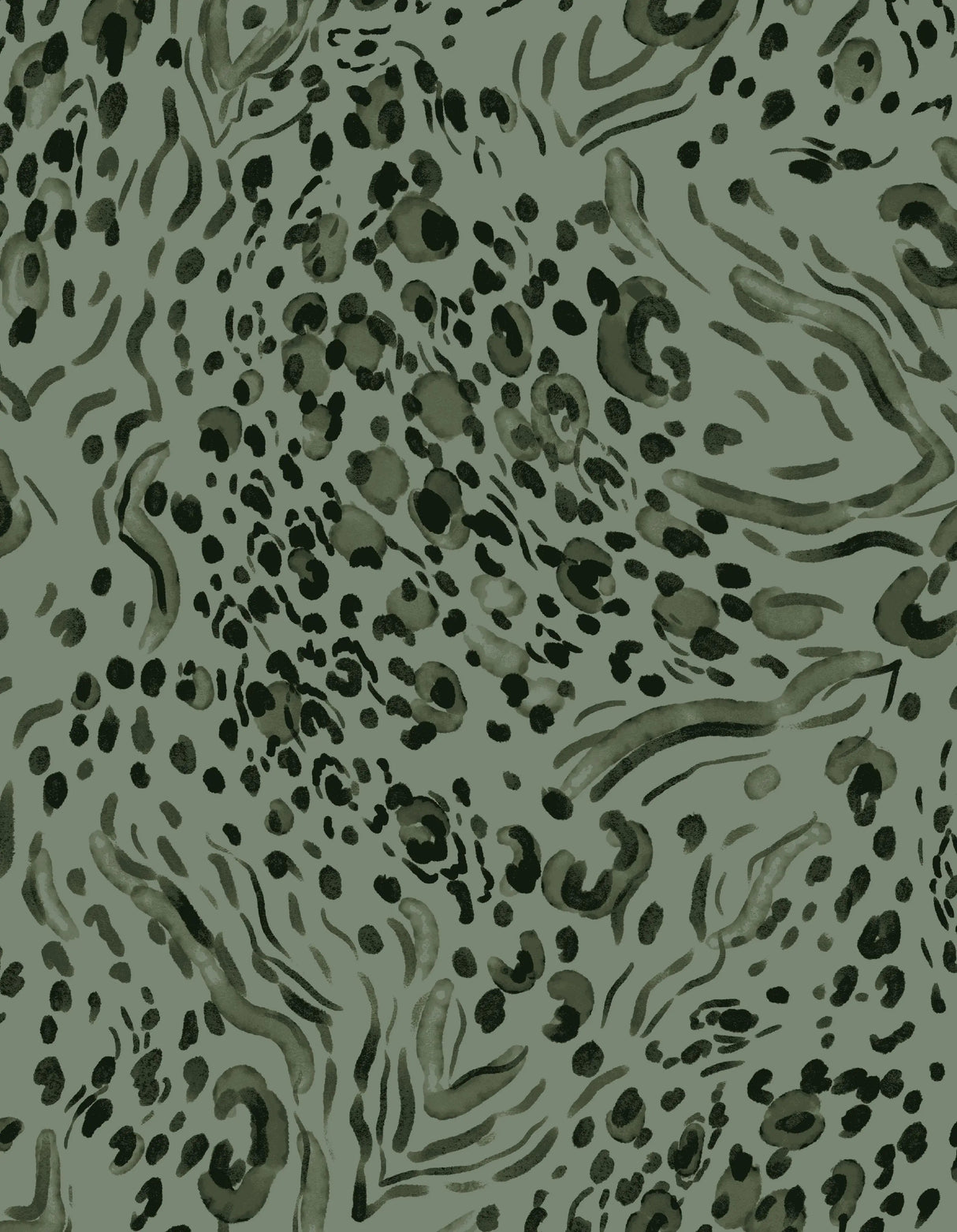 1 Yard Abstract Print DTY Brushed Stretch Fabric Soft Polyester Spandex 58/60 Inch Wide