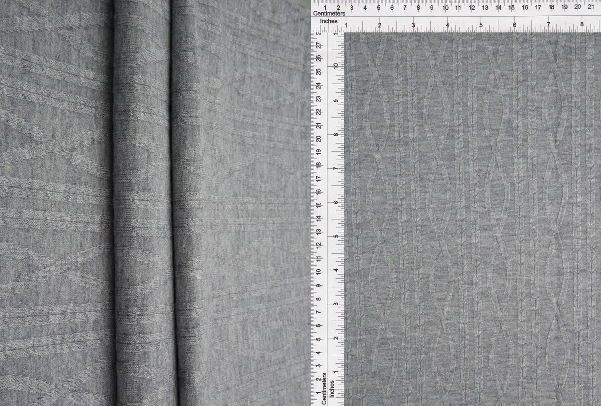 1 Yard RNT YQ Jacquard Solid Fabric 280 GSM Rayon Nylon Poly Spandex Blend 58/59" Width