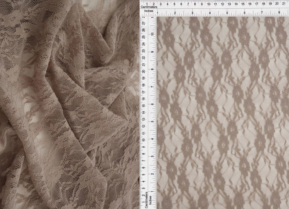 1 Yard Stretch Lace Fabric, 58/60'' Wide Nylon Spandex Blend