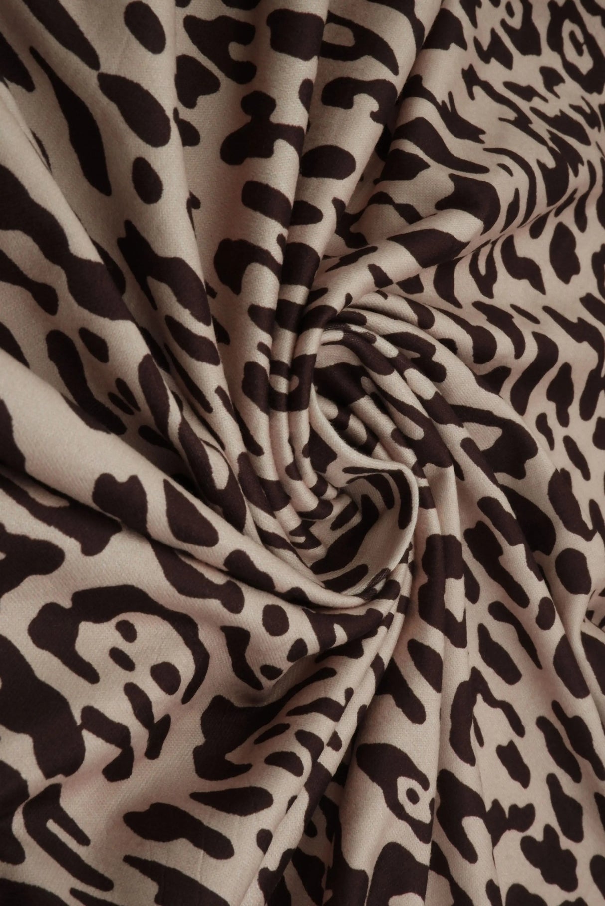 1 Yard DTY Brushed Animal/Leopard Digital Print Knit Fabric, 58/60'' Wide Polyester Spandex Blend