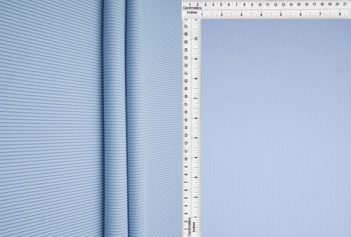 1 Yard Peach Rib Solid Fabric 250 GSM Polyester Spandex Blend 48" Width