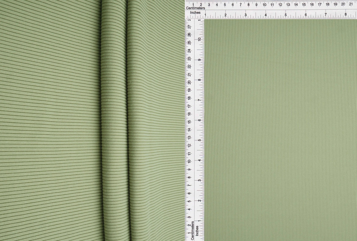 1 Yard Peach Rib Solid Fabric 250 GSM Polyester Spandex Blend 48" Width