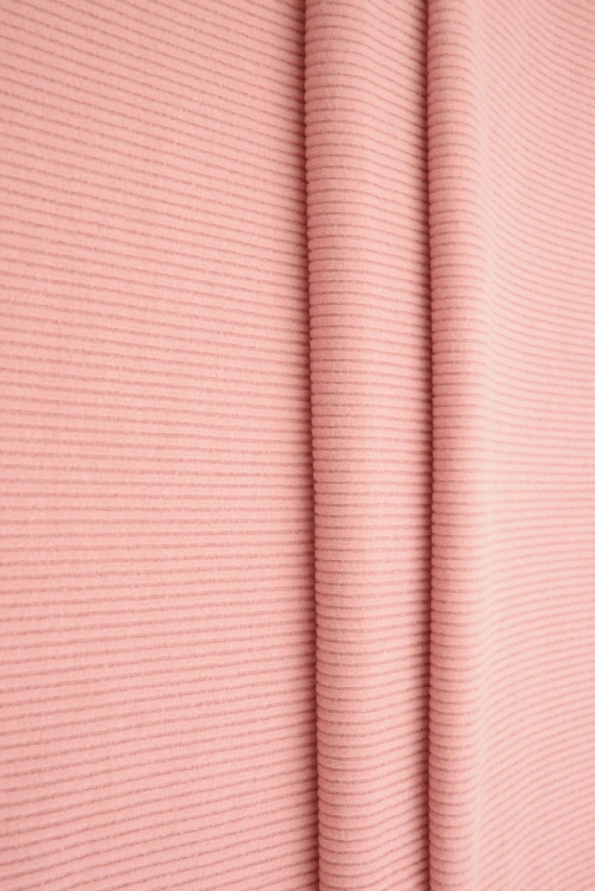 1 Yard Cool Cotton Fleece Rib Solid Fabric 260 GSM Polyester Spandex 54/56" Width