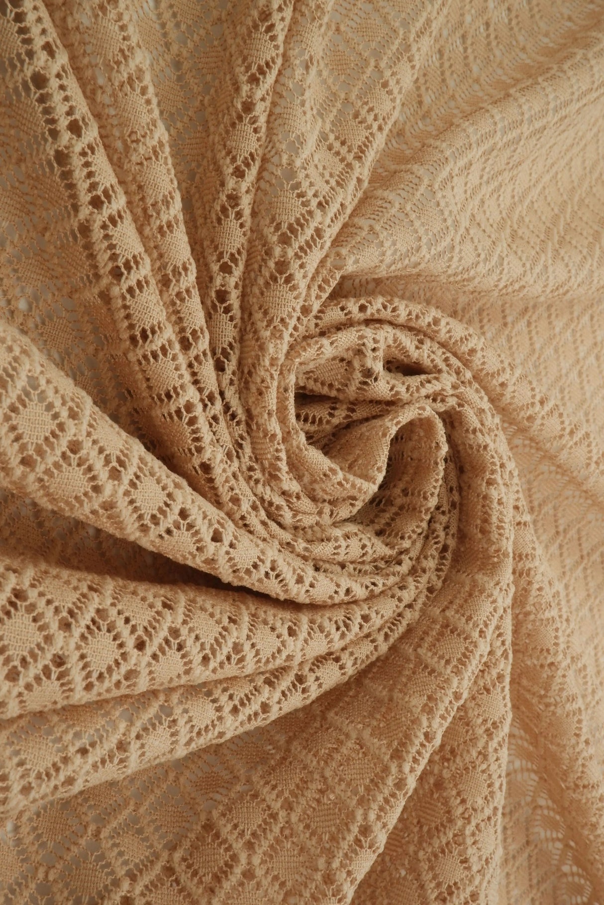 1 Yard Warp Lace Fleece Fabric, 57'' Wide 100% Polyester