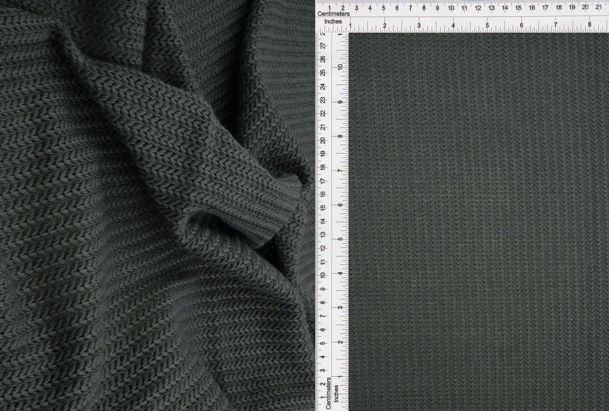 1 Yard Sweater Jacquard Solid Fabric 270 GSM Rayon Poly Spandex Blend 56/58" Width