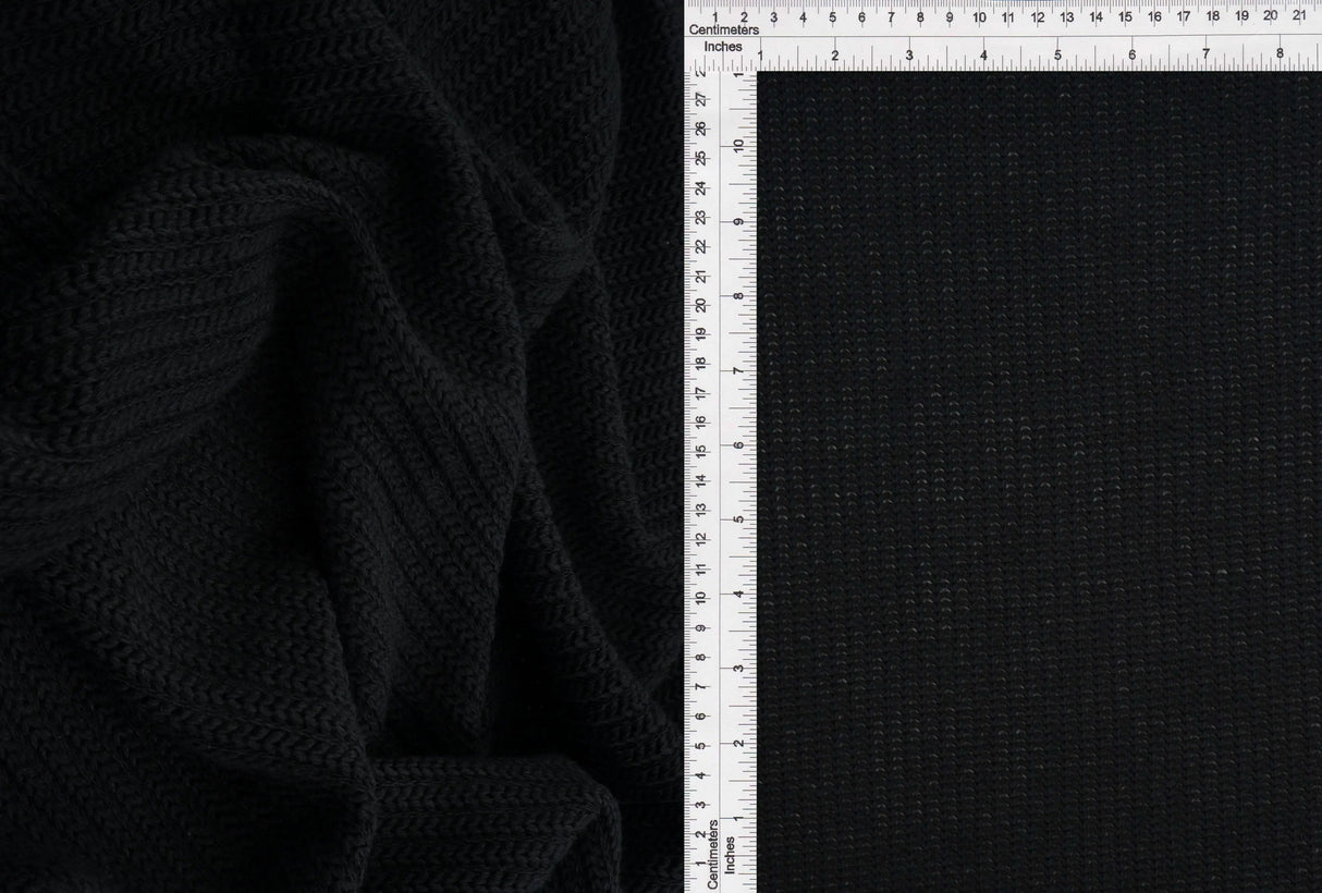 1 Yard Sweater Jacquard Solid Fabric 270 GSM Rayon Poly Spandex Blend 56/58" Width