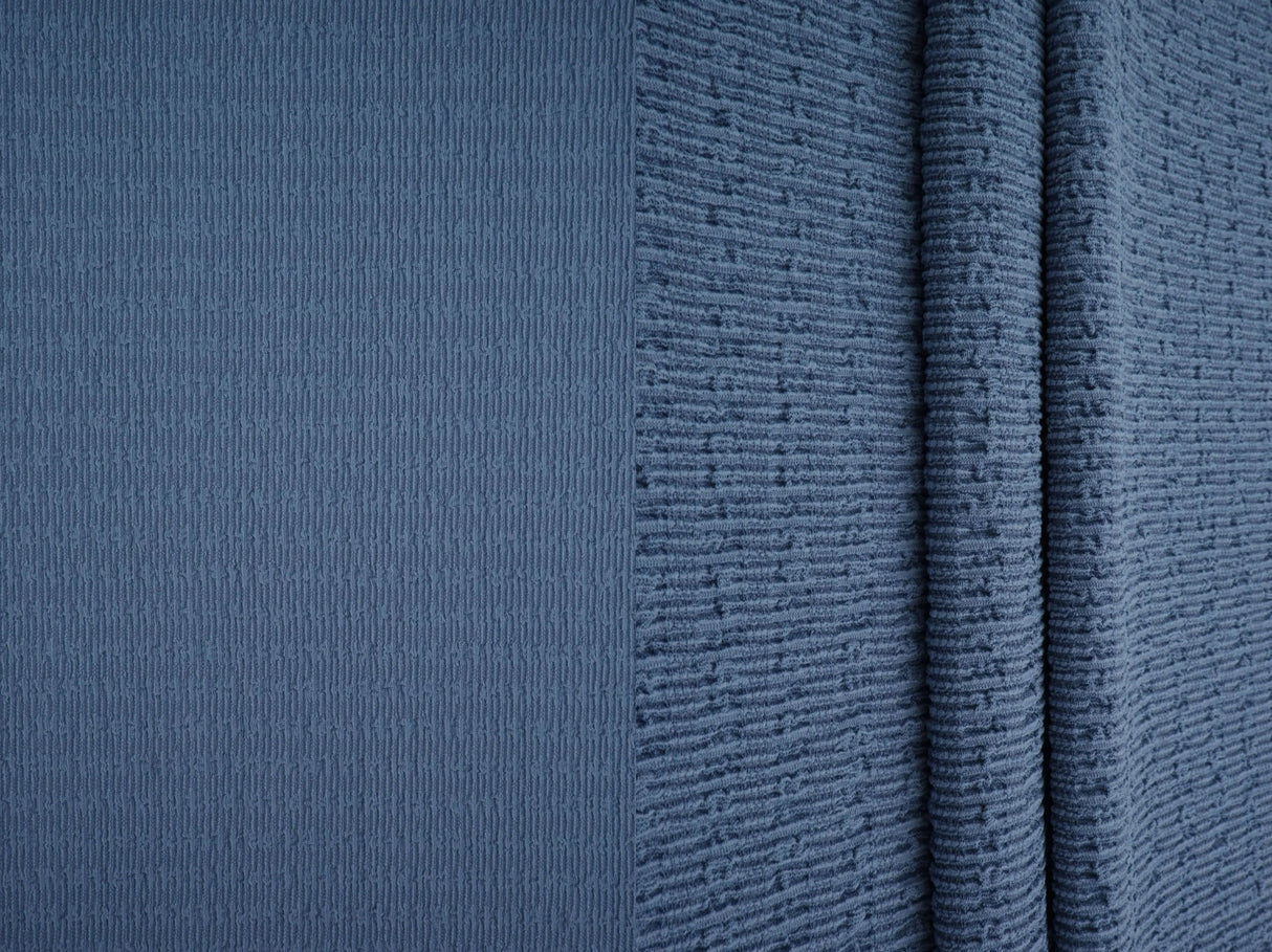 1 Yard Textured Bubble Jersey Crepe Knit Fabric 59 Inch Wide Soft Stretch Drapey Material for Stylish Tops & DIY Sewing